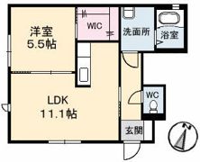 ヴィラグレイス 2番館の間取り画像