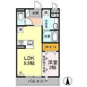 ラ・サンテ Aの間取り画像