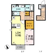 オペレッタ Bの間取り画像