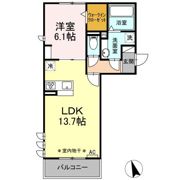 ヴィラシオン瀬川の間取り画像