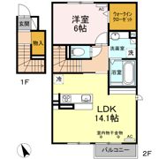 クレールシャンブル Ⅰの間取り画像
