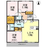 シャルム B棟の間取り画像