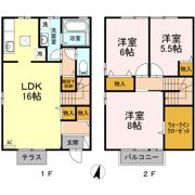 グレイスヒルズ蔵王 A棟の間取り画像