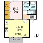 シティーハウス南手城2の間取り画像