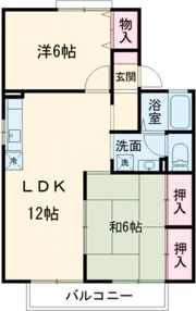 エクレール美濃屋 Aの間取り画像