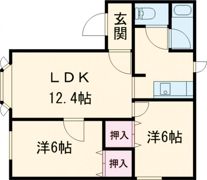 コーポサリーレAの間取り画像