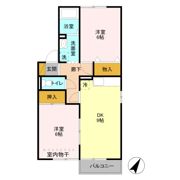 セジュール八千代 Aの間取り画像