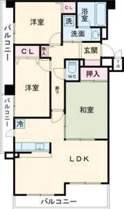 ライオンズマンション富雄の間取り画像