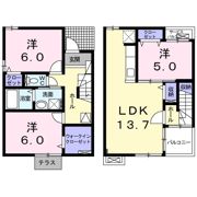 ラフィーネⅡ Aの間取り画像