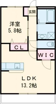 ブロードタウン神野Ⅱ B棟の間取り画像