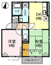セジュール金田の間取り画像