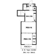 クレスト連坊の間取り画像