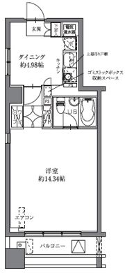 HF八丁堀レジデンスⅡの間取り画像