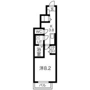 ソワサントゥ ディス長田町 Aの間取り画像