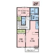 SUNFRECCE K2 (サンフレッチェケーツー)の間取り画像