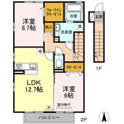 カーサ・エバールーチェ B棟の間取り画像