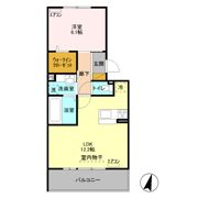 オランジュ Bの間取り画像