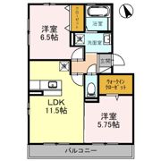 Clarinet K（ｸﾗﾘﾈｯﾄ ｹｲ）の間取り画像