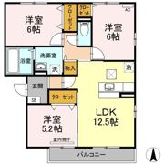 フェリス高柳 A棟の間取り画像