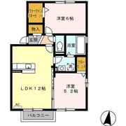 ウィングランデMⅡ B棟の間取り画像