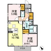 エスポワール・ナミⅡⅢ Ⅲの間取り画像