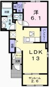 サニーヴィレッジの間取り画像