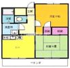 ヤマピカハイツin掛川の間取り画像