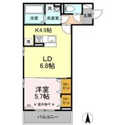 Dーroom中倉の間取り画像