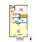 ベルハイムⅡの間取り画像