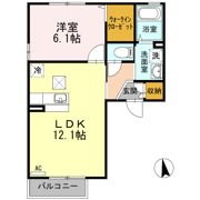 クレシエンド B棟の間取り画像