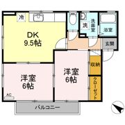 サンパール駅前Bの間取り画像