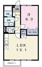 ニューエルディム土器の間取り画像