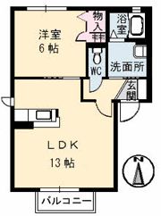 カトルフィユの間取り画像