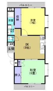 アインドルックyanagitaの間取り画像
