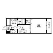 アンプルール クラージュ 別府の間取り画像
