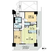 ライオンズタワー仙台長町の間取り画像
