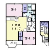 フェンテKの間取り画像