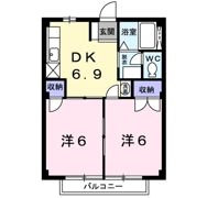 ヴェルサンリジェールDの間取り画像