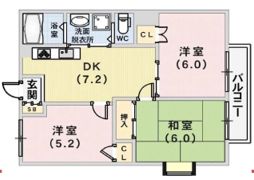 エミネンスコート尼寺A棟の間取り画像