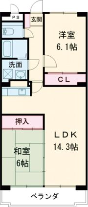 NH菰口の間取り画像