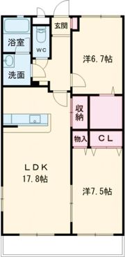 アンピレインIIの間取り画像