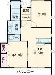 フレグラントパルCの間取り画像