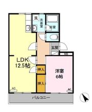 サンヒルズ鷹丘 Cの間取り画像