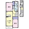 宇塚ハイツの間取り画像