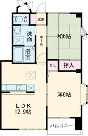 ハイステージ弐番館 A棟の間取り画像