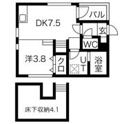 ハーモニーテラス六番 ※HT六番町は別物件の間取り画像