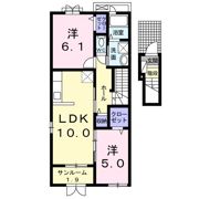 ジュエルキュートT．Tの間取り画像