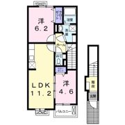 プランドル岸和田Ⅱの間取り画像