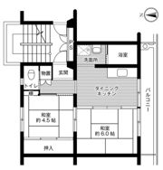 ビレッジハウス中川原1号棟の間取り画像