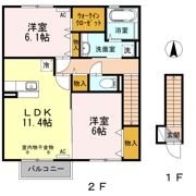 ホワイトファミールの間取り画像